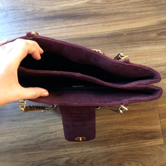 Bally Quilted Maroon Purse - Picture 7 of 7